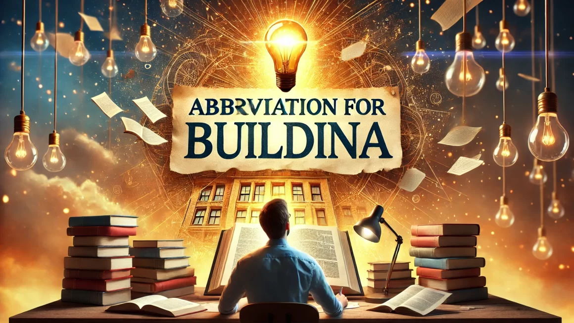 Abbreviation for Buildinga