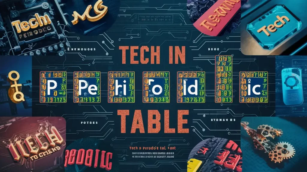 Tech in Periodic Table Font