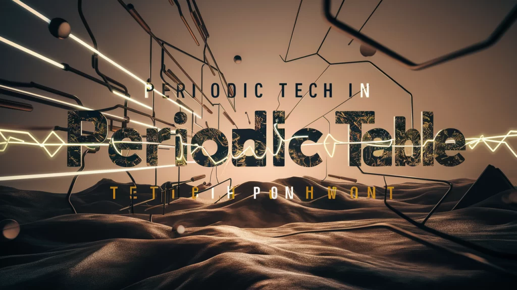 Tech in Periodic Table Font